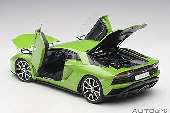 ماکت Lamborghini Aventador S سبز اتوآرت