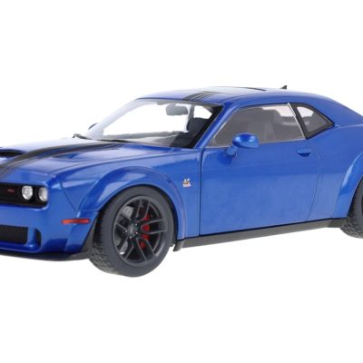 ماکت ماشین Dodge Challenger R/T Scat Pack Widebody Electric Blue Pearl برند Solido