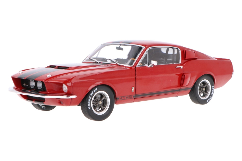 ماکت ماشین Ford Mustang Shelby GT500 Burgundy Red / Black Glossy برند Solido