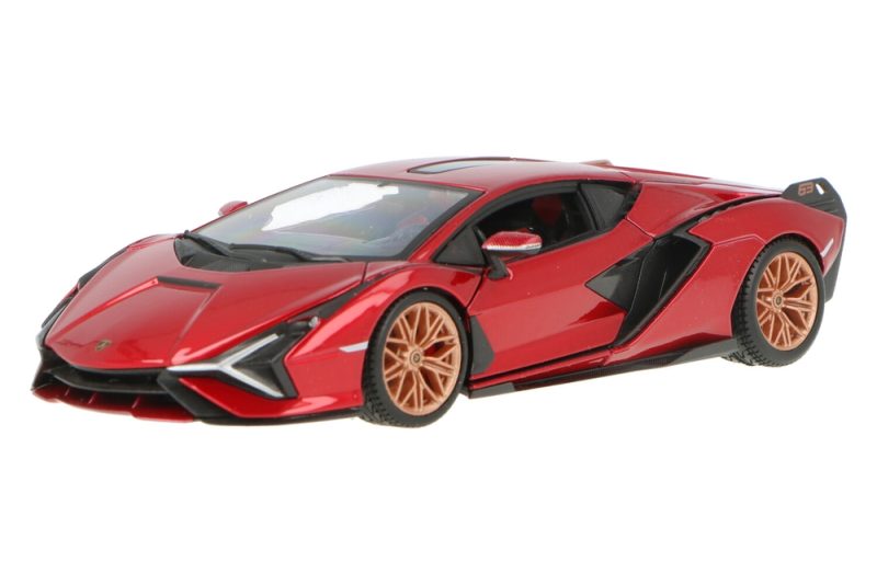 ماکت ماشین Lamborghini Sián FKP 37 Red Metallic برند Bburago