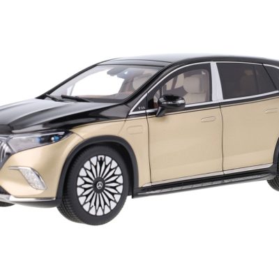 ماکت ماشین Mercedes-Benz Maybach EQS 680 SUV (Z296) Obsidab Black / Kalahari Gold Metallic برند NZG