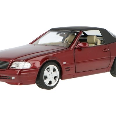 ماکت ماشین Mercedes-Benz SL 500 Cabriolet (R129) Amber Red Metallic برند Norev