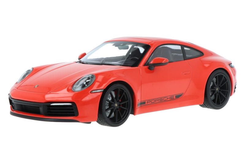 ماکت ماشین Porsche 911 Carrera 4S (992) Lava Orange برند Minichamps
