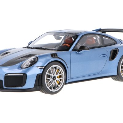 ماکت ماشین Porsche 911 GT2 RS (991 II) Gemini Blue برند GT Spirit