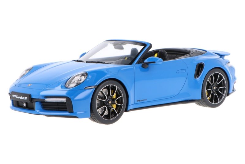 ماکت ماشین Porsche 911 Turbo S (992) Blue برند GT Spirit