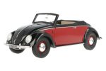 ماکت ماشین Volkswagen Kever Hebmüller Black / Red برند Minichamps