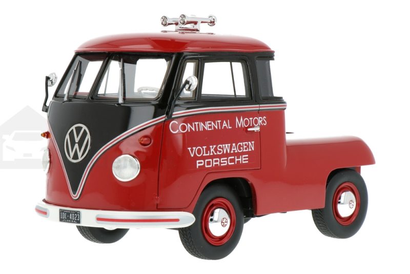 ماکت ماشین Volkswagen T1b Renntransporter Silver / Red / Black برند Schuco