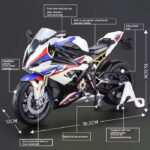 اجزای ماکت موتورسیکلت BMW s1000