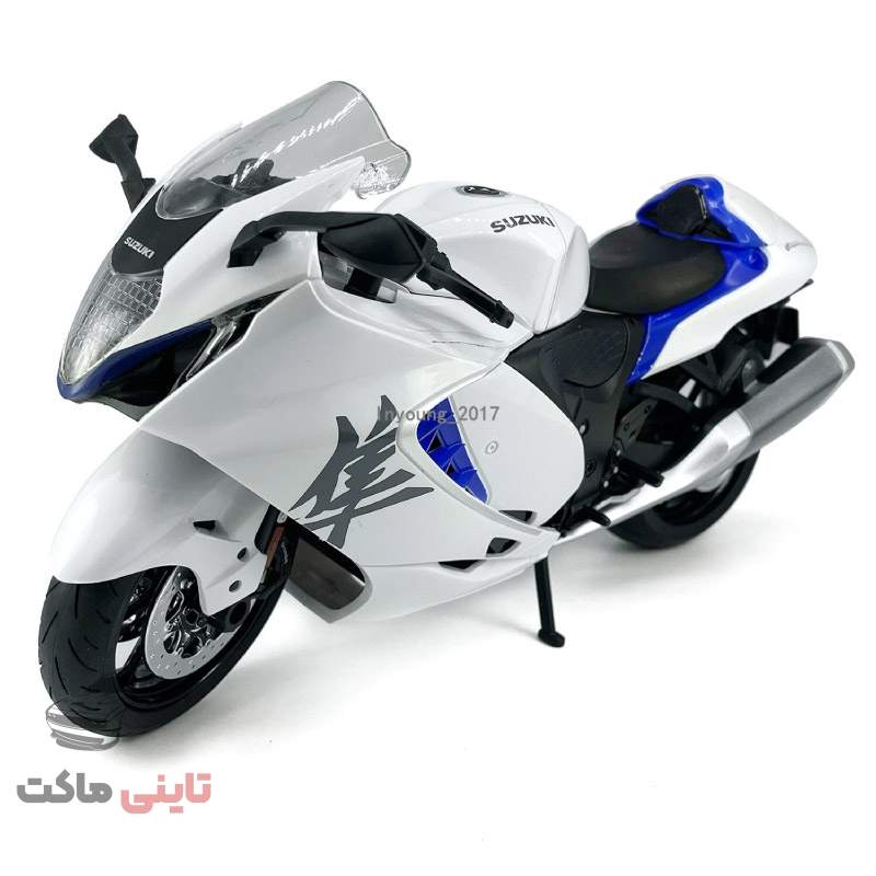 ماکت موتور هایابوسا (Suzuki Hayabusa) مقیاس 1:9 سفید
