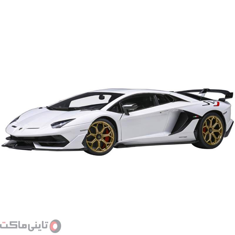 ماکت ماشین Lamborghini Aventador SVJ برند AUTOart سفید