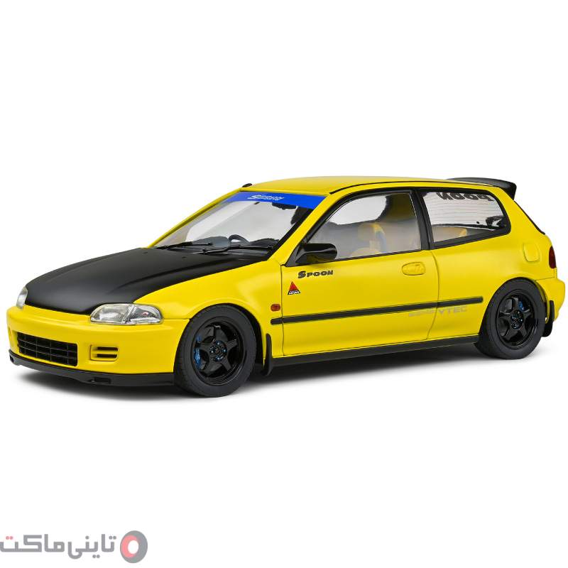 ماکت ماشین Honda Civic EG6 برند Solido زرد